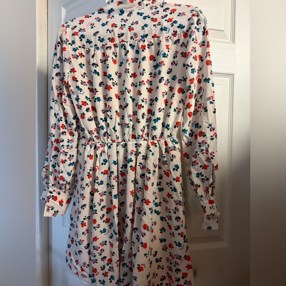 Jason Wu Floral Tie Neck Shirt Dress size 4 - Picture 5 of 5